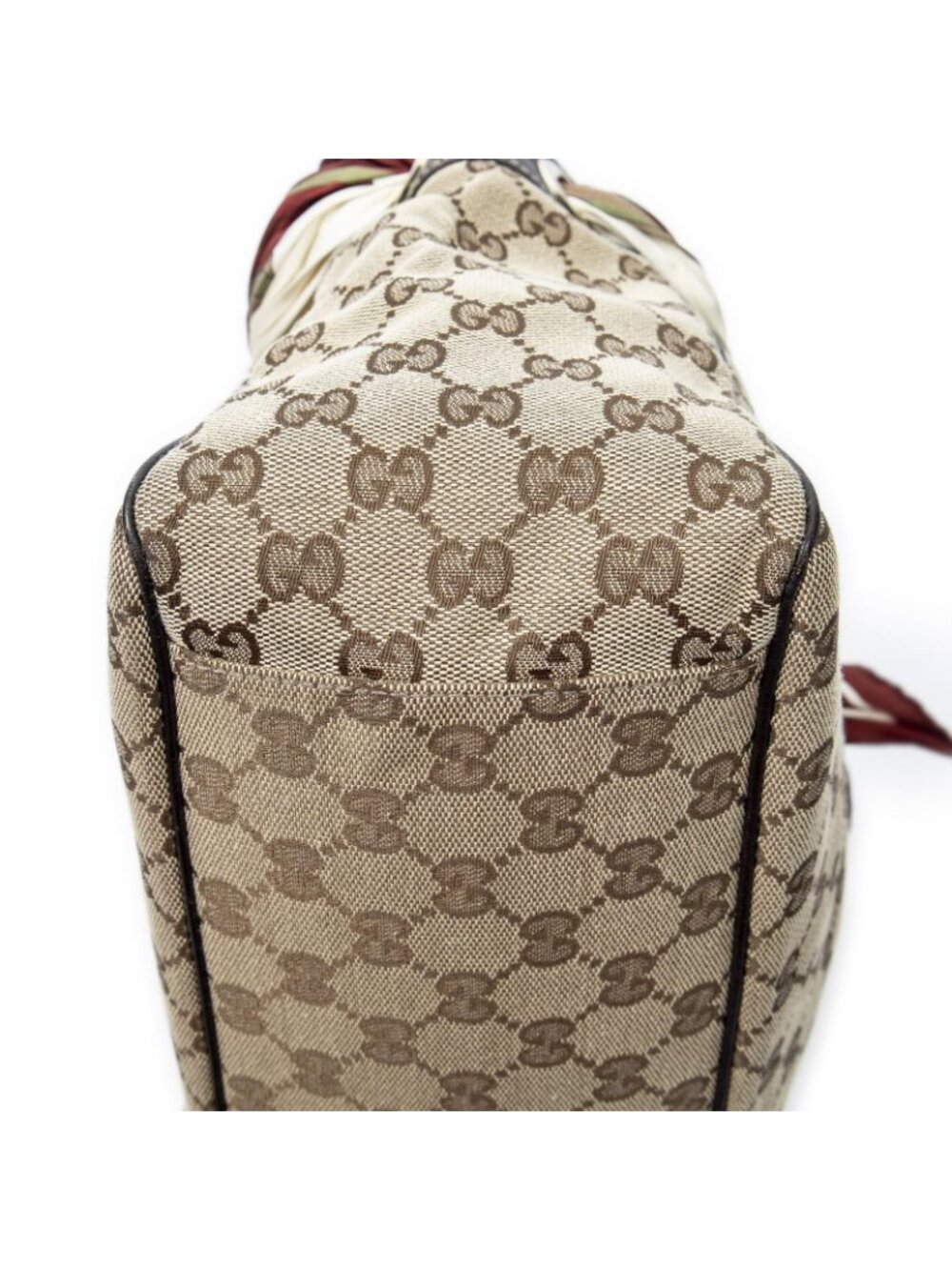 Gucci Posita No Scarf Tote Beige Brown GG Canvas - Picture 8 of 11
